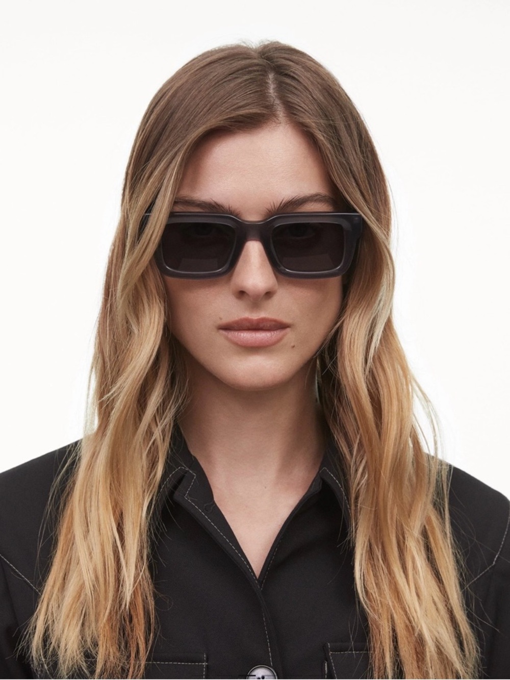 CHIMI Black Rectangular Sunglasses - Classic Chic